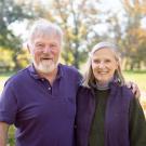Chris and Christy Dewees in the Arboretum.